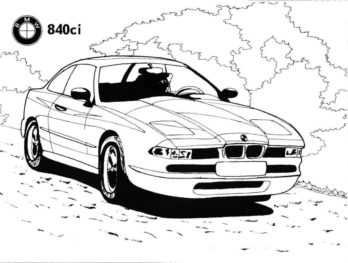 Dazzling bmw m8 coloring book