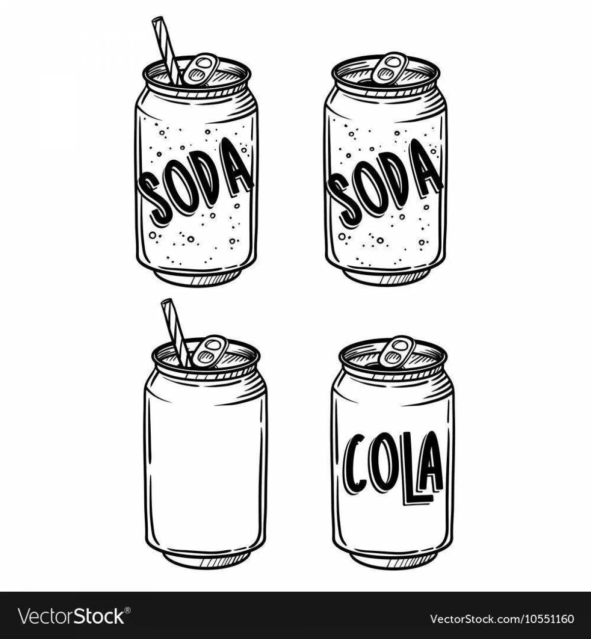 Attractive Coke can coloring