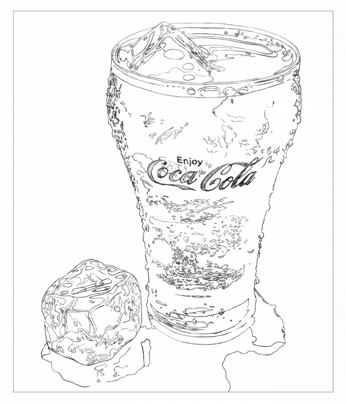 Coke Can Live Coloring