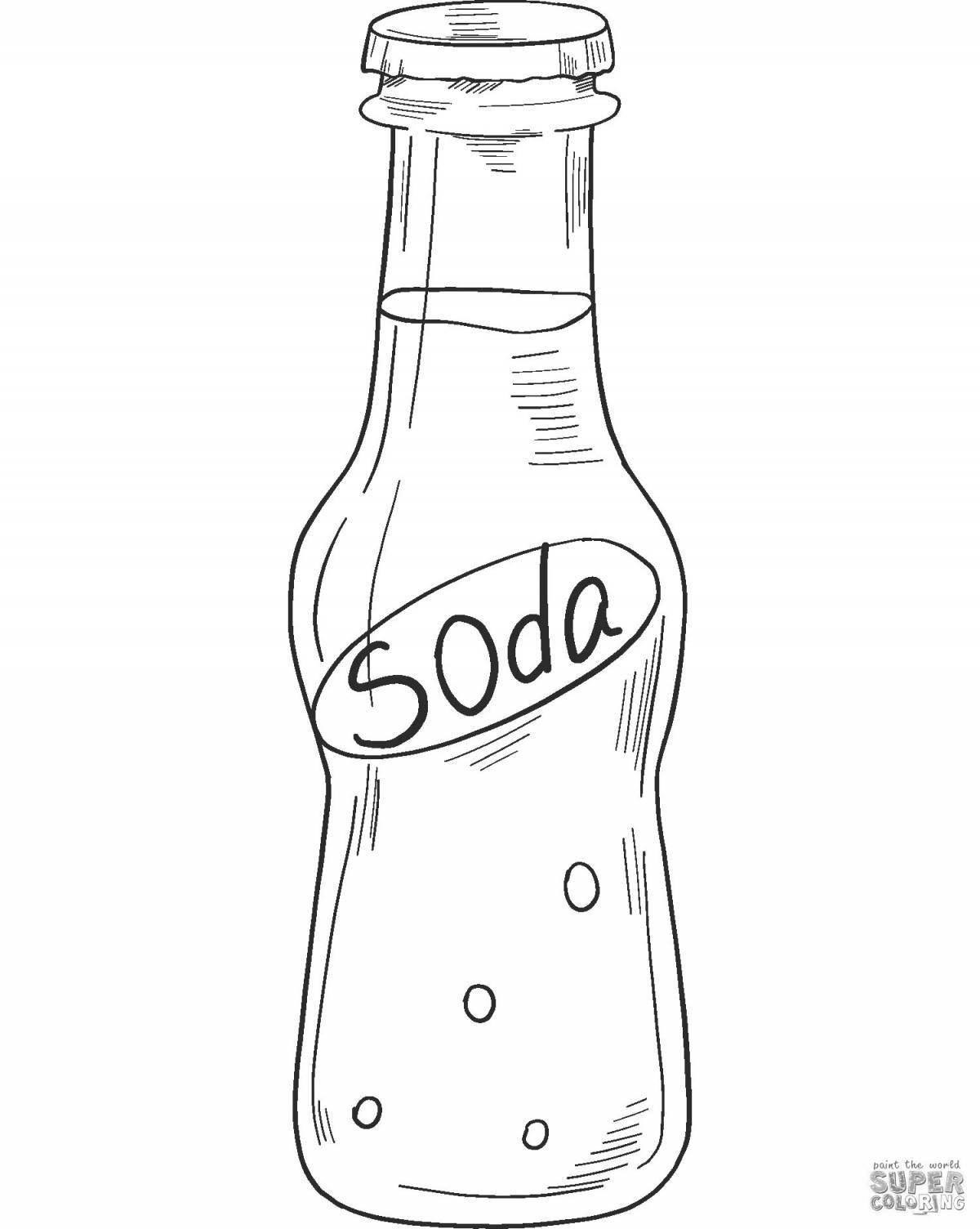 Luminous coke can coloring page