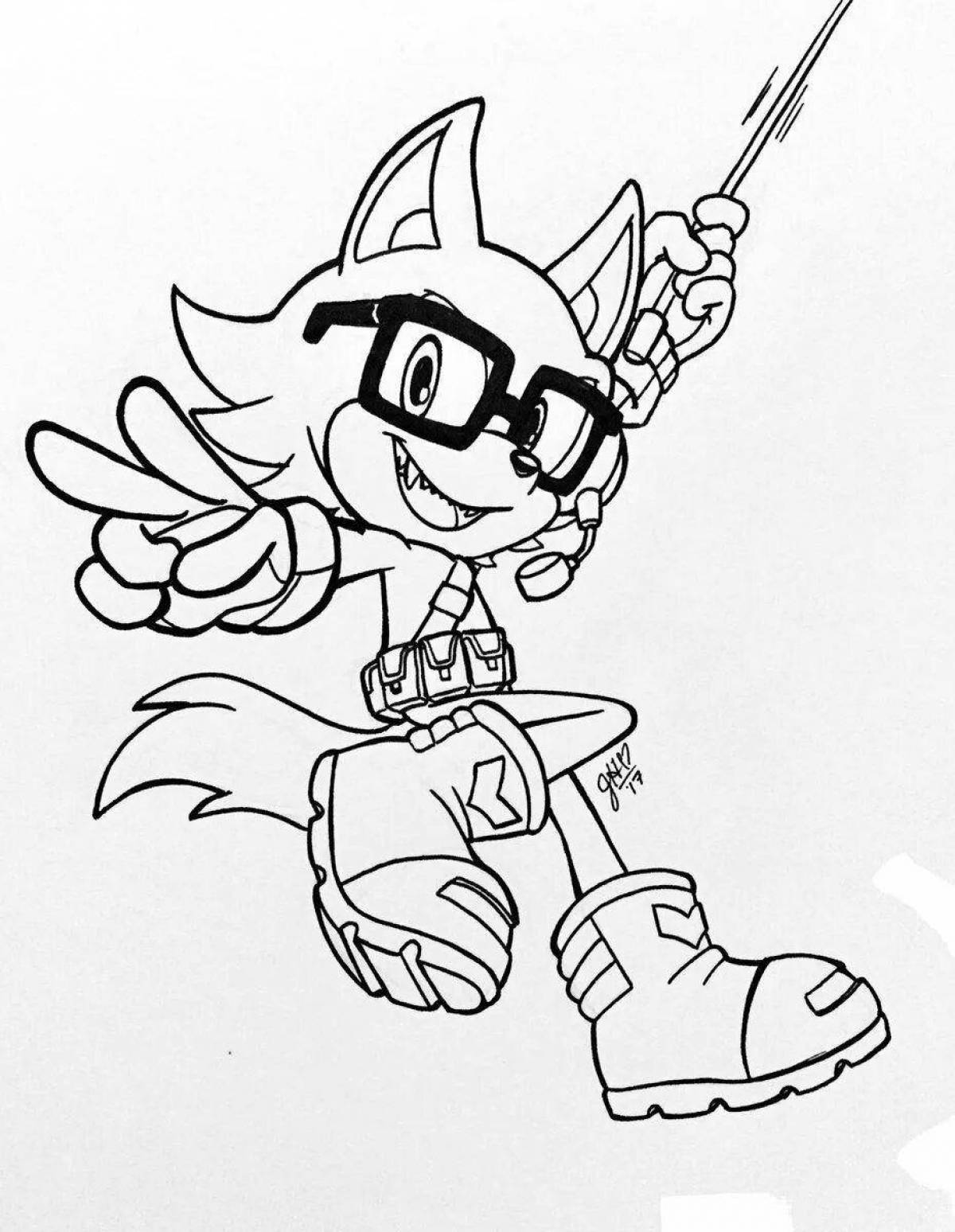 Infinity sonic bright coloring page