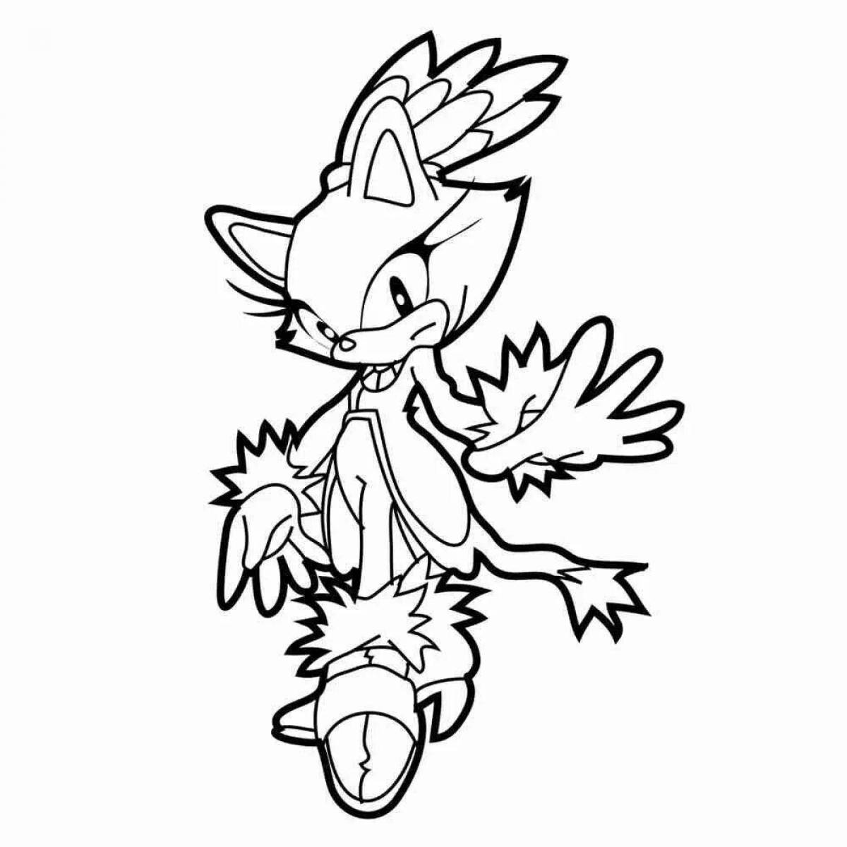 Sonic Infinity Vibrant Coloring Page