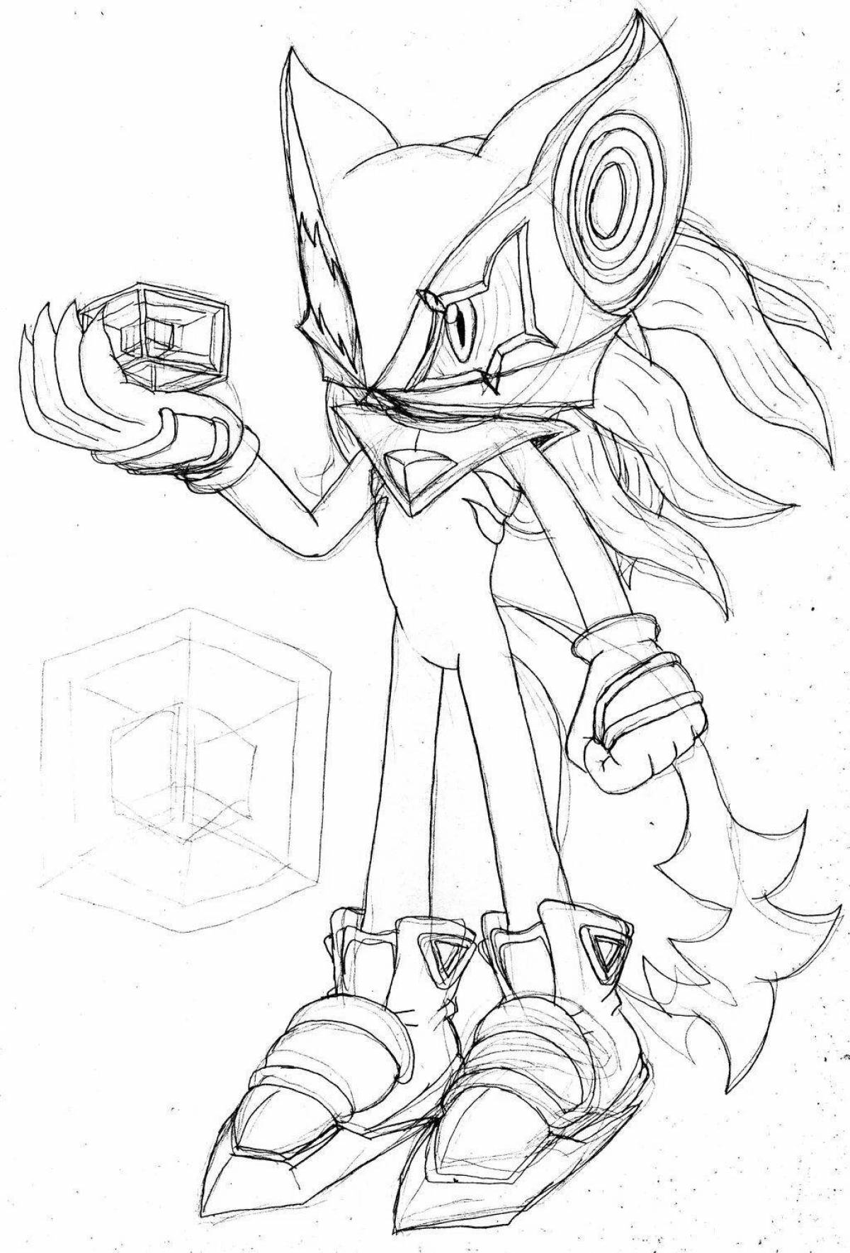Hip infinity sonic coloring page