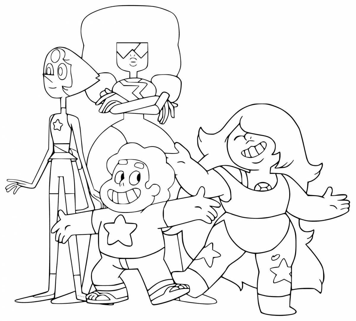 Steven universe holiday coloring book