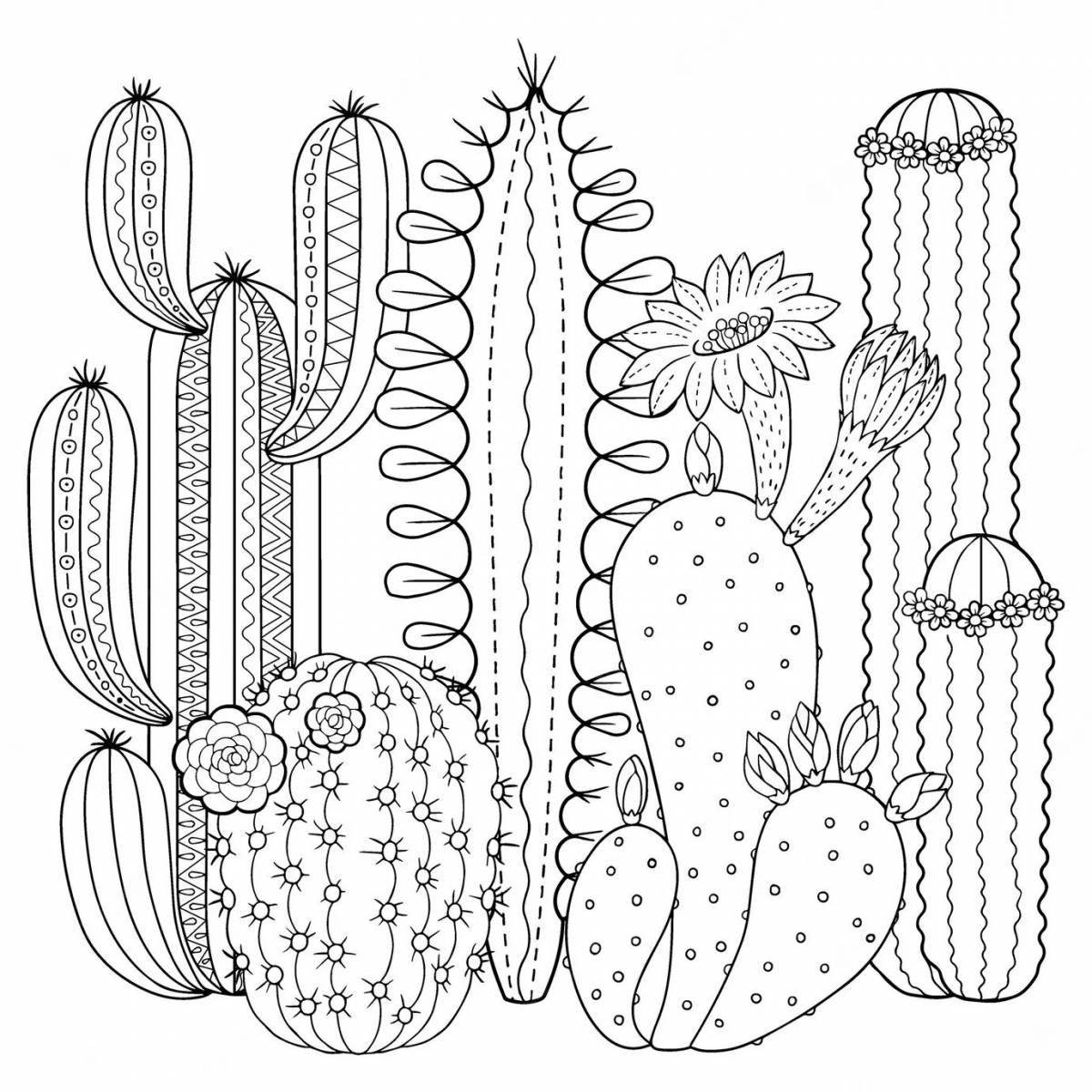 Coloring bright cactus
