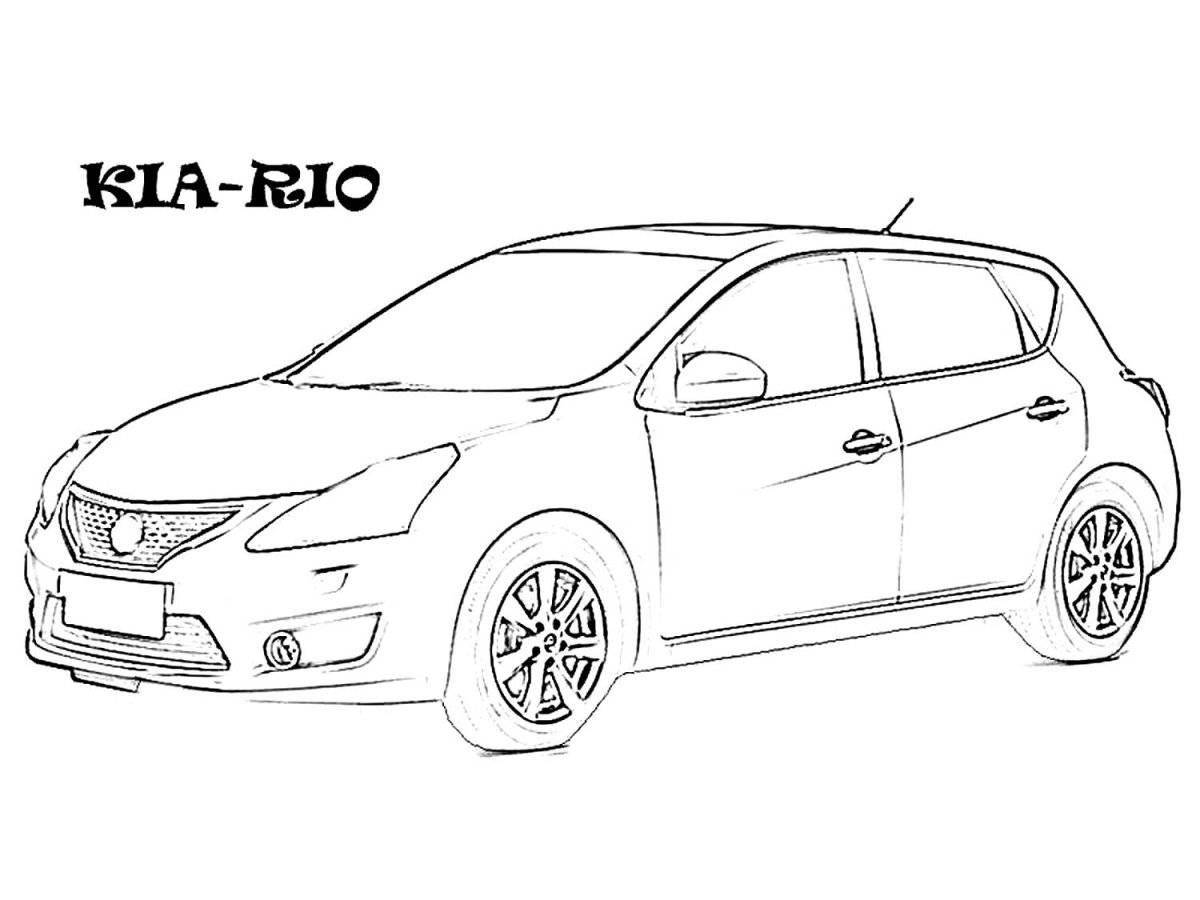 Amazing kia optima coloring page