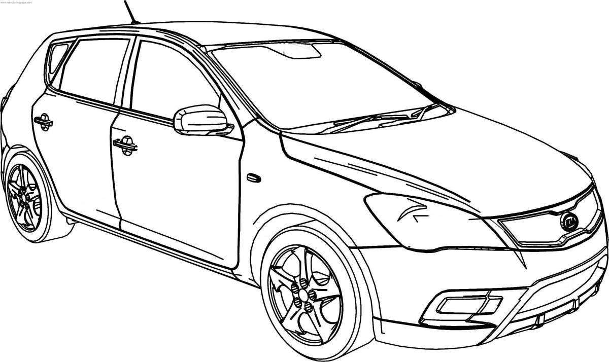 Kia optima incredible coloring book