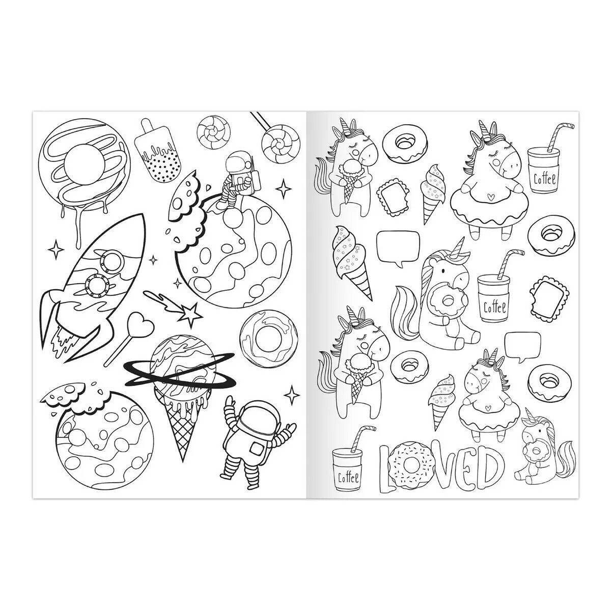 Great shop pyaterochka coloring book
