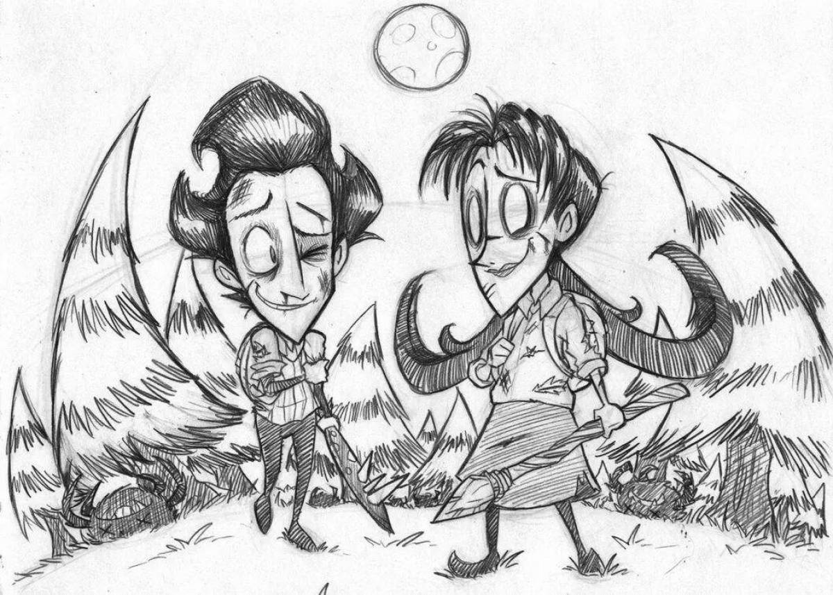 Adorable don't starve coloring book