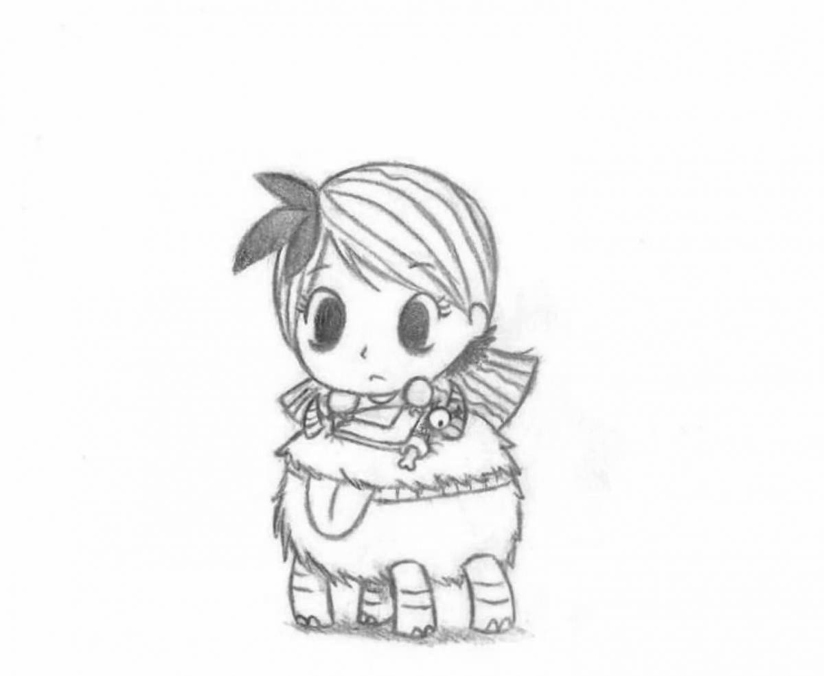 Bright don't starve coloring page