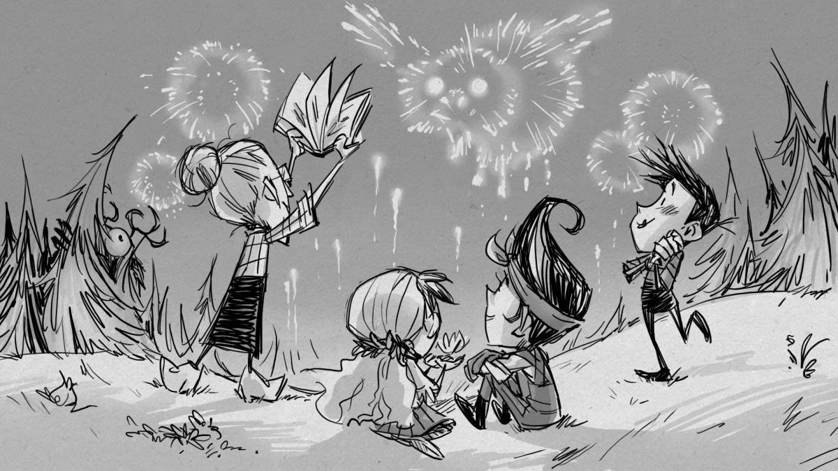Comic coloring don't starve