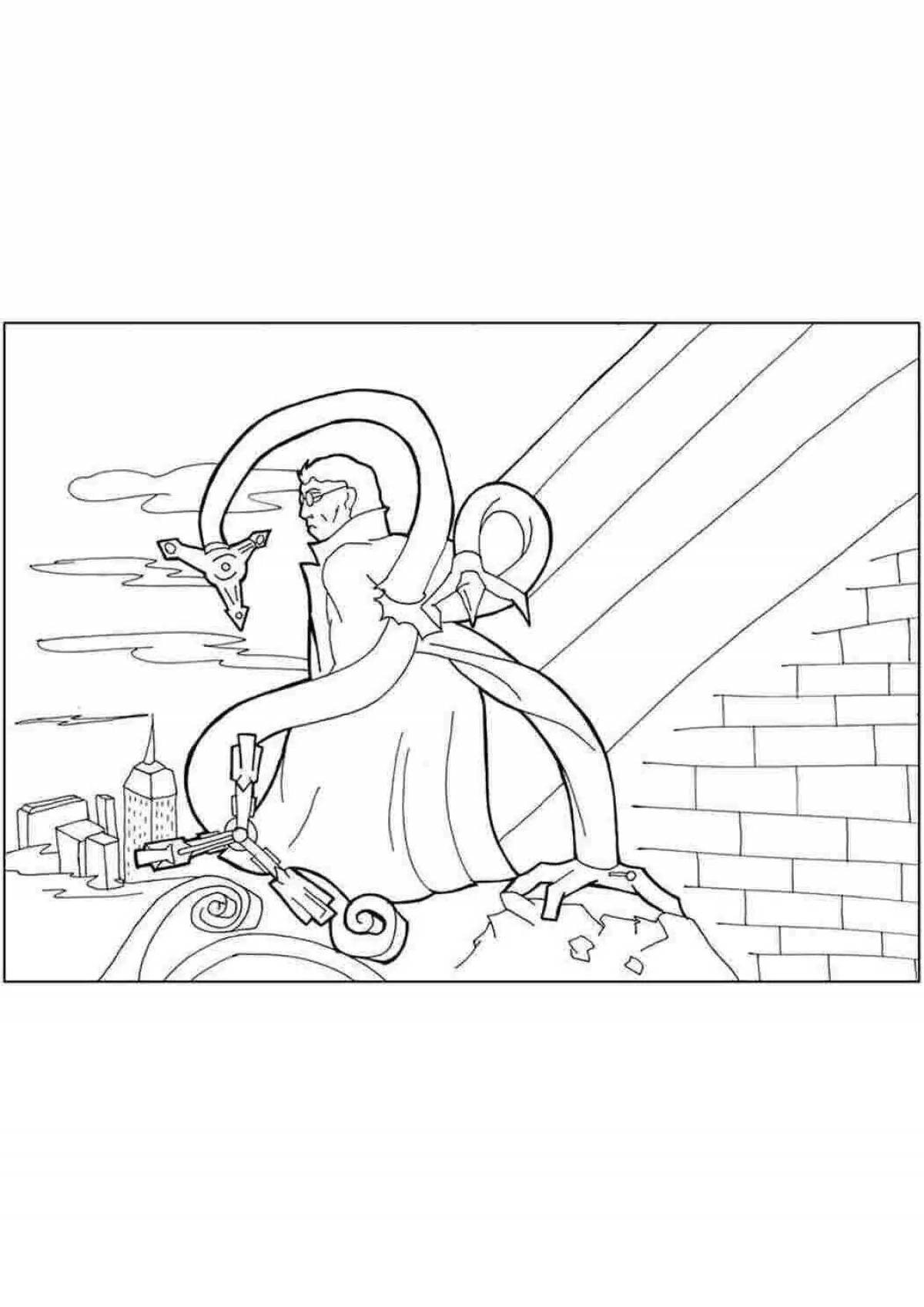 Fabulous doctor octavius ​​coloring page