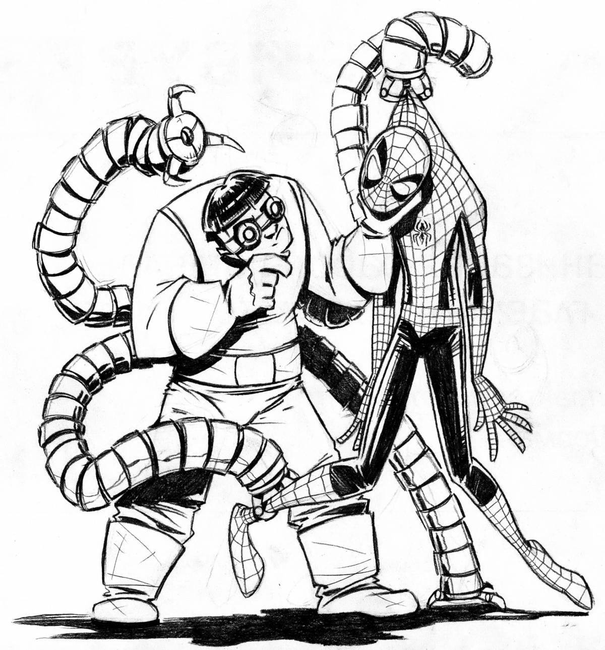 Creative doctor octavius ​​coloring book