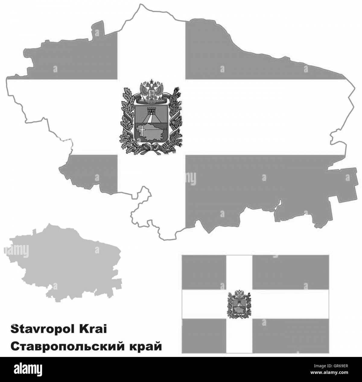 Radiant coloring Stavropol coat of arms