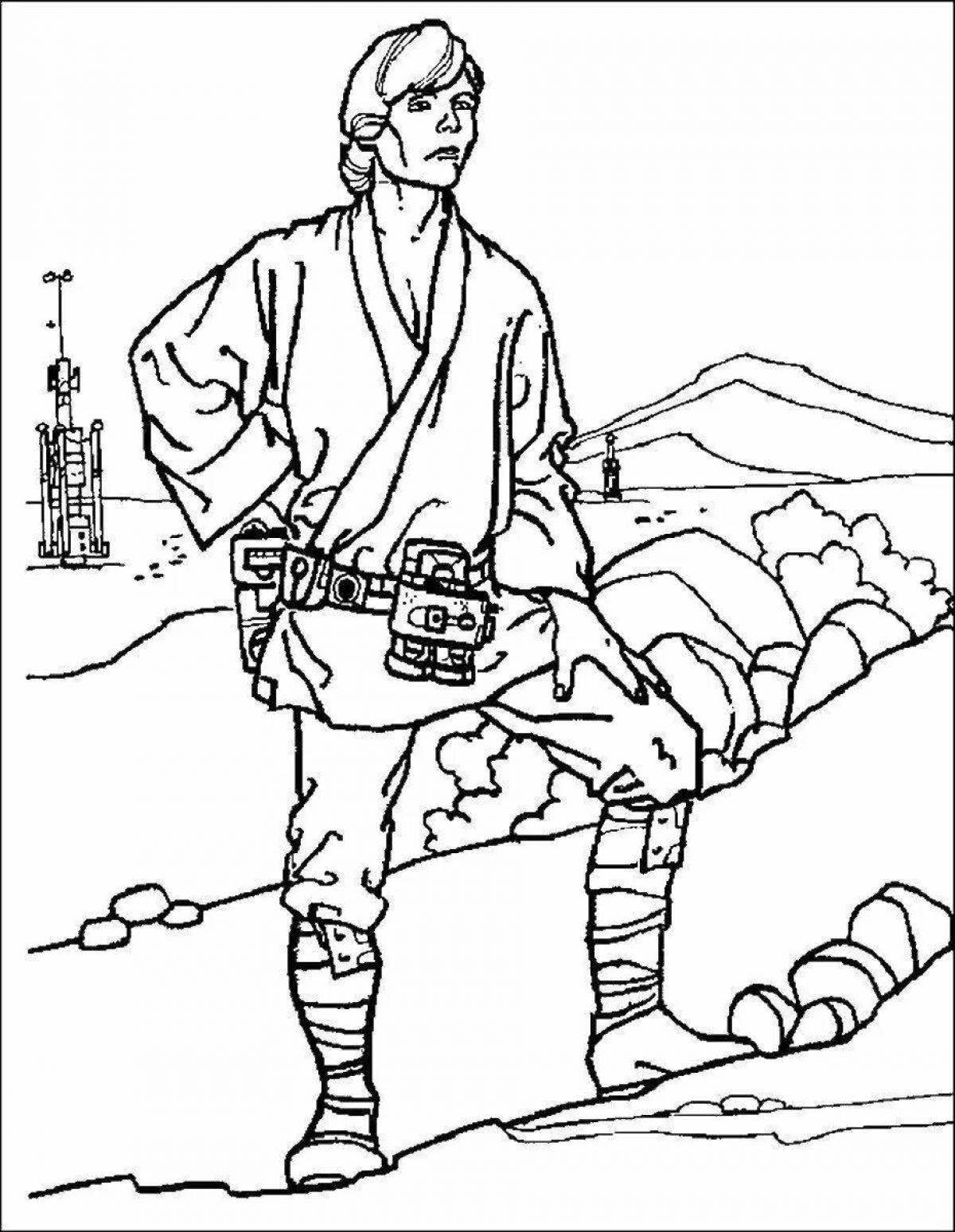 Luke skywalker coloring book