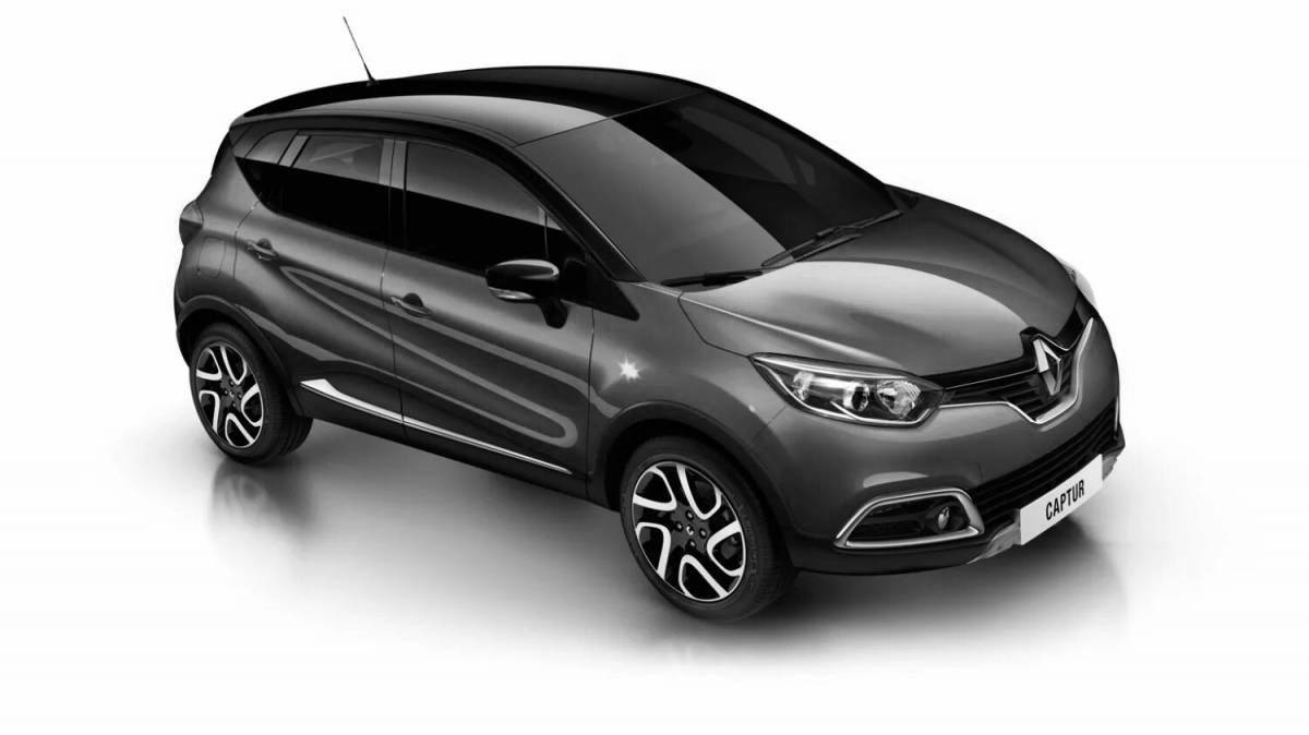 Colouring funny renault captur