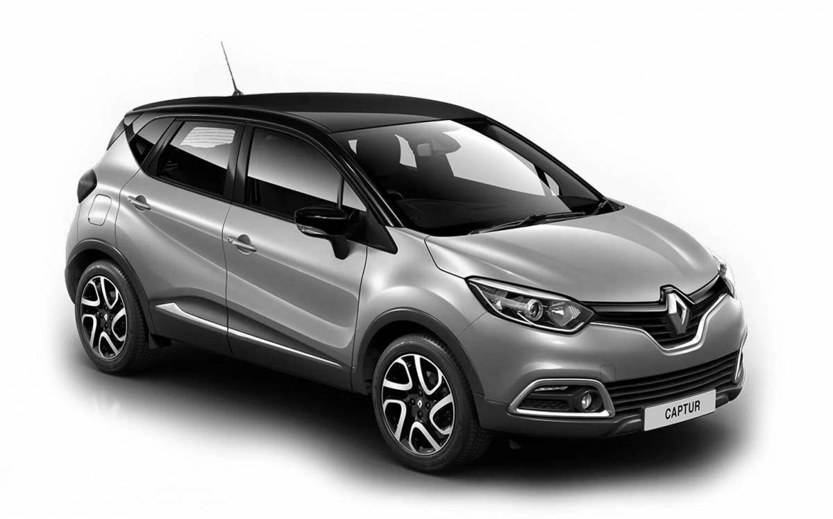 Lovely renault captur coloring page
