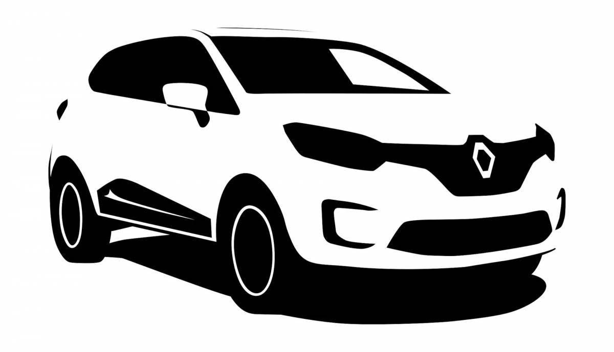 Раскраска Восхитительная раскраска renault captur