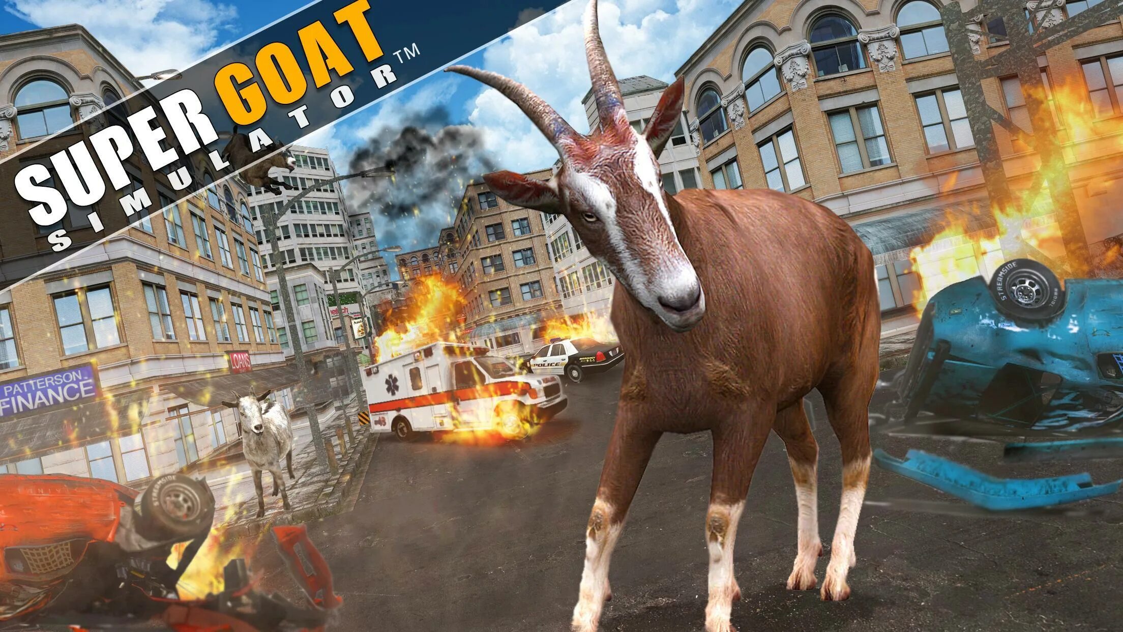 Vivid goat simulator coloring page