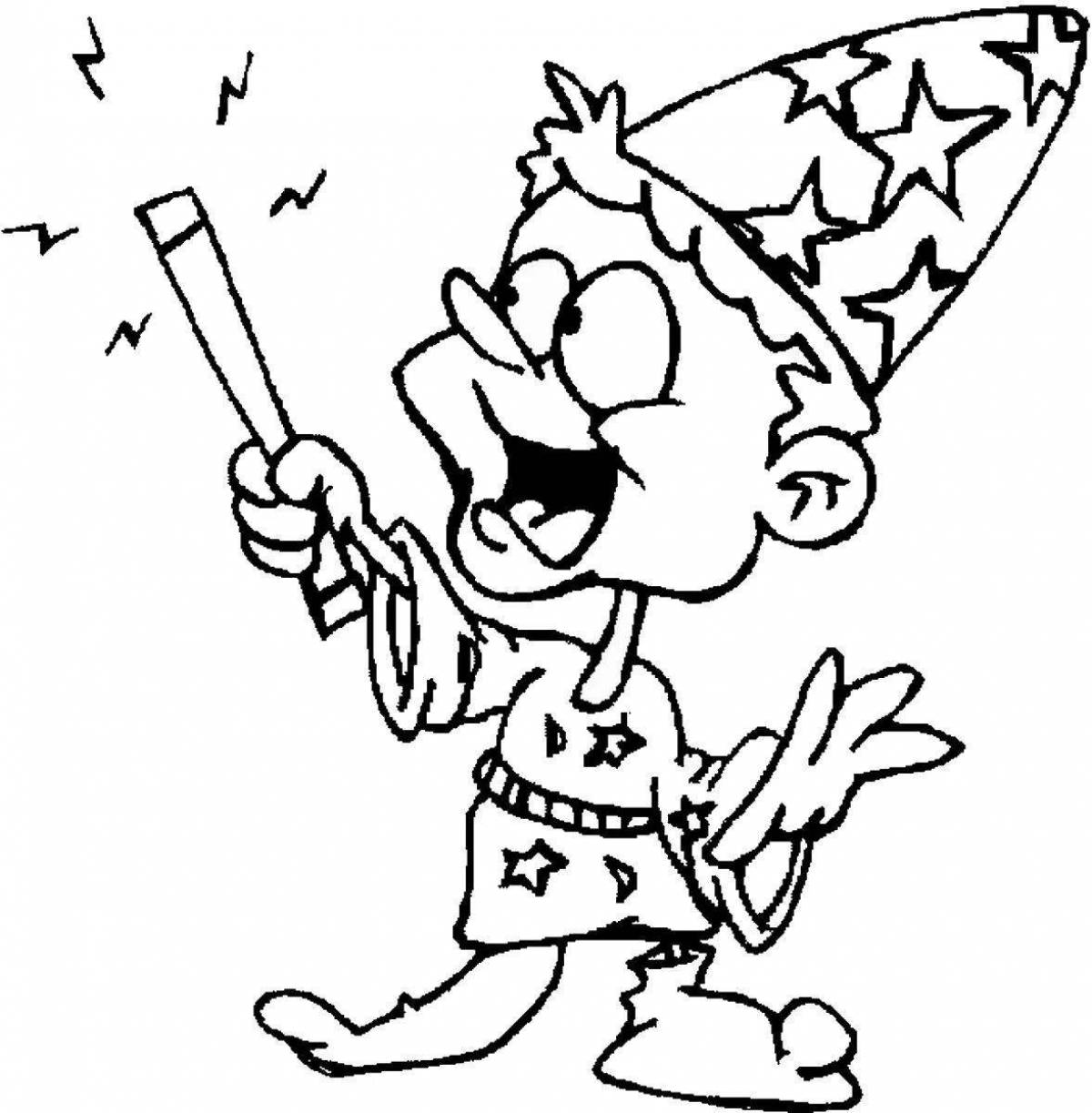 Noble coloring pages court wizards