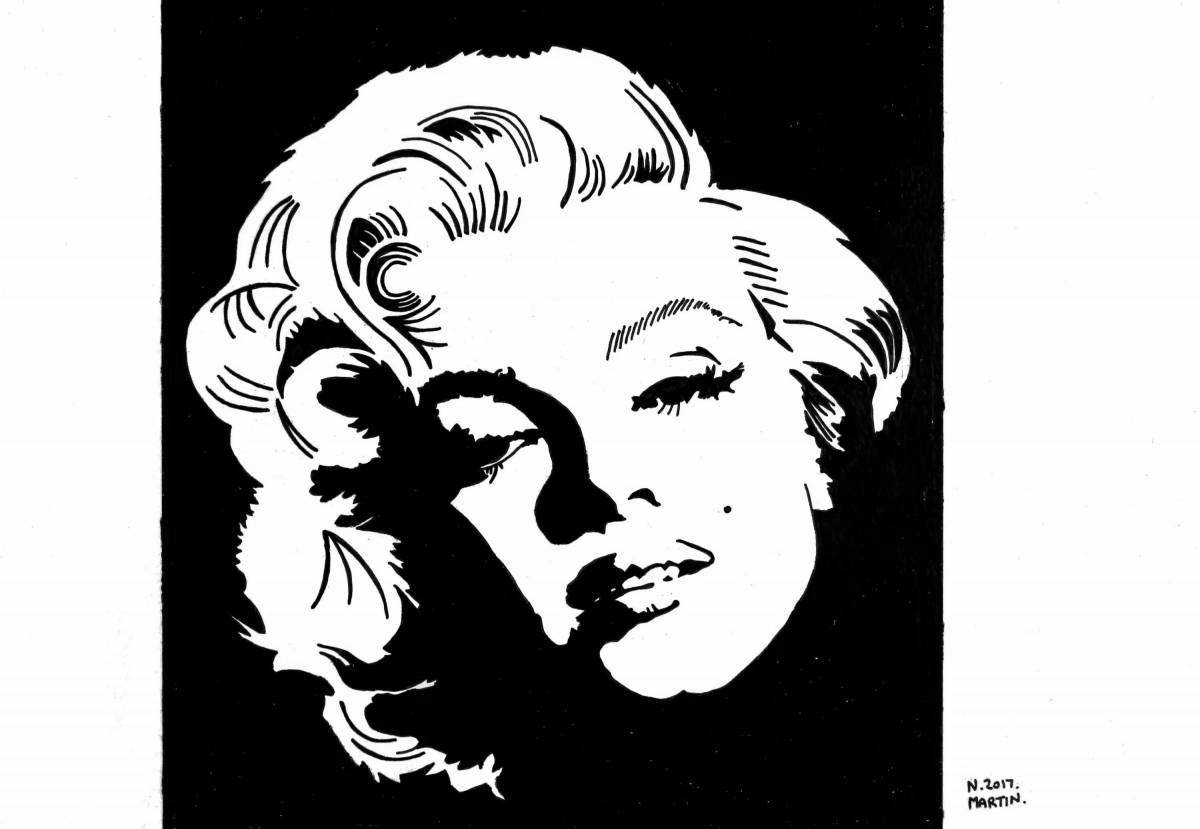 Marilyn Monroe holiday coloring book