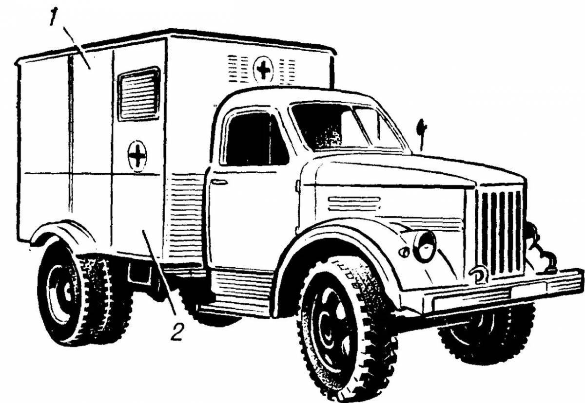 Animated strip coloring page