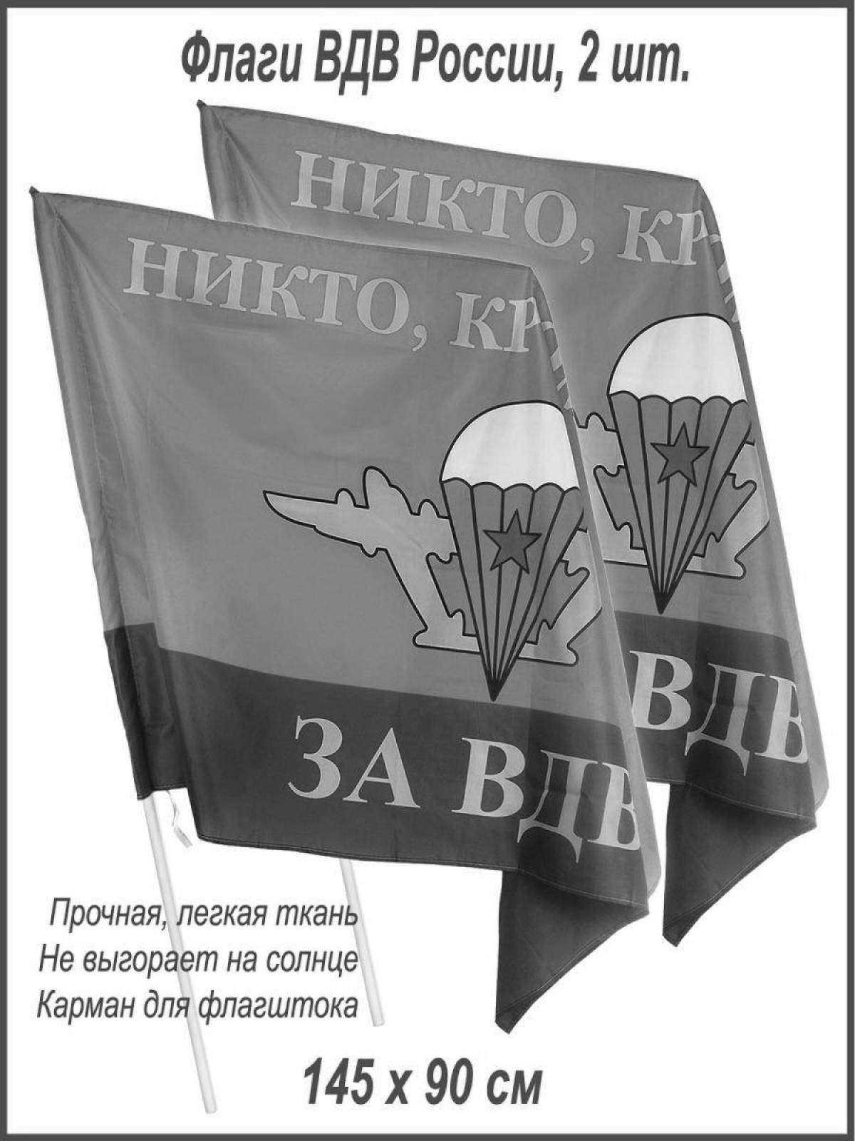 Bright flag coloring page