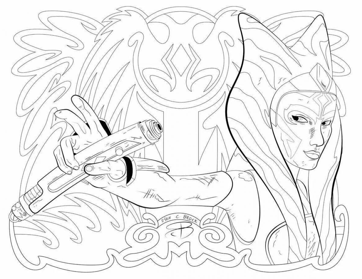 Exquisite ahsoka tano coloring book