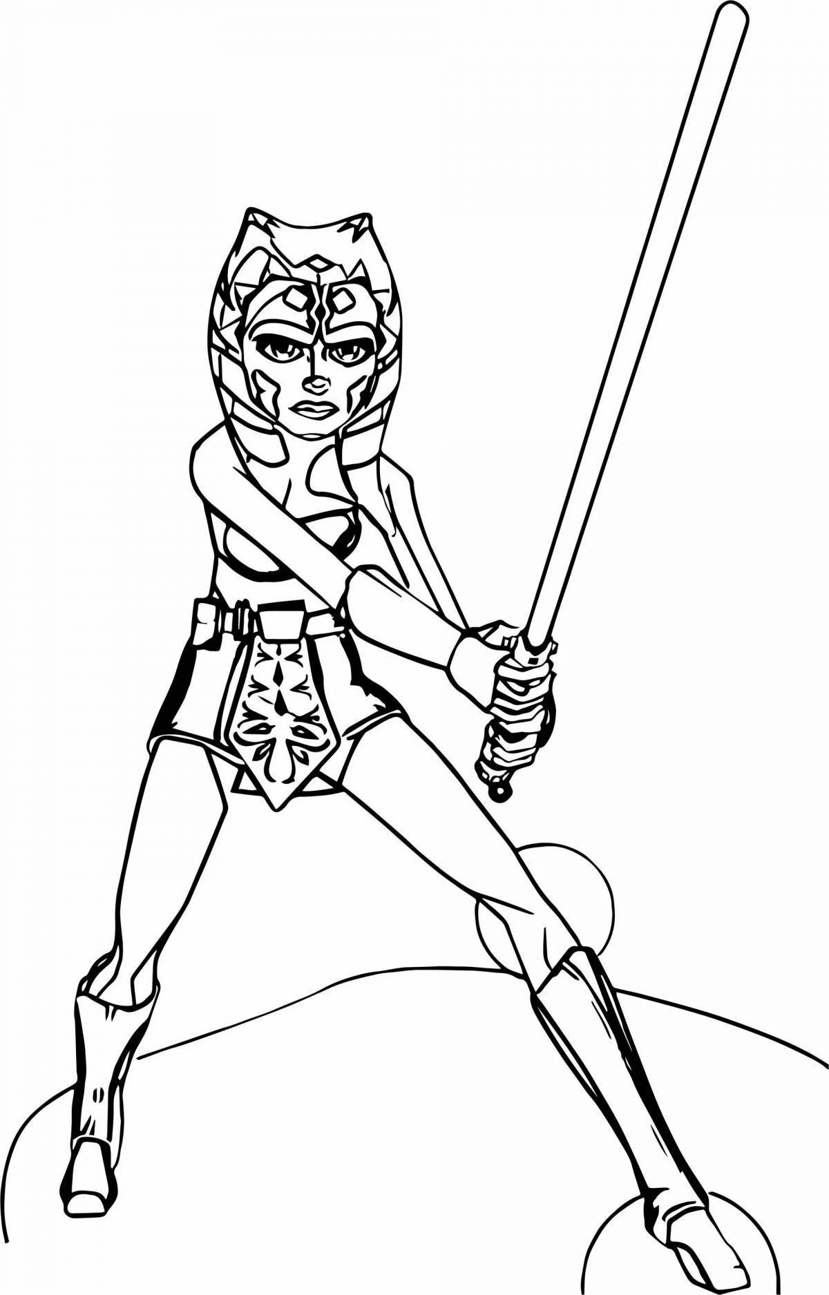 Ahsoka Tano's gorgeous coloring book