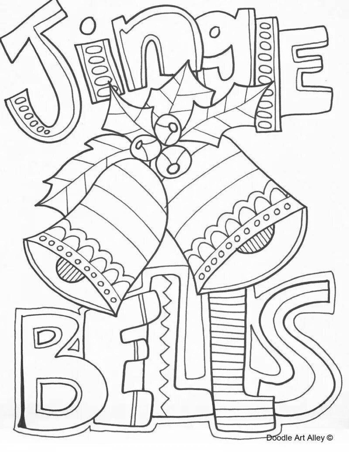 Lovely jingle bells coloring book