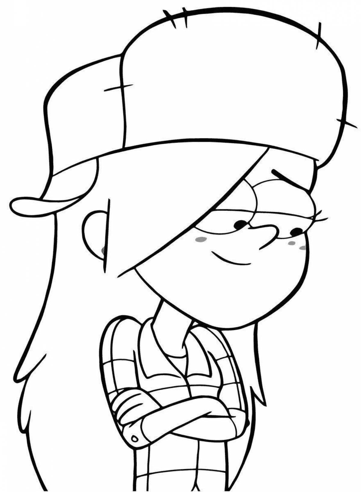 Attractive dipper pines coloring