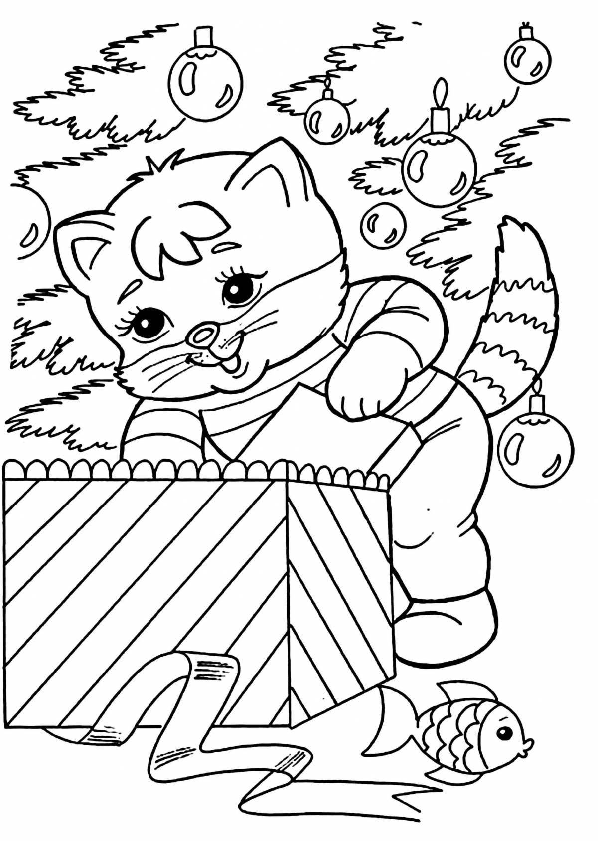 Gorgeous year of the cat coloring pages