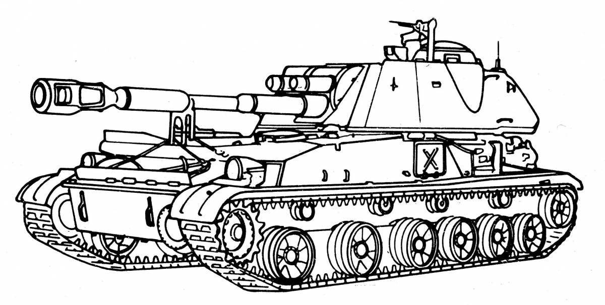 Раскраска необычные танки кв