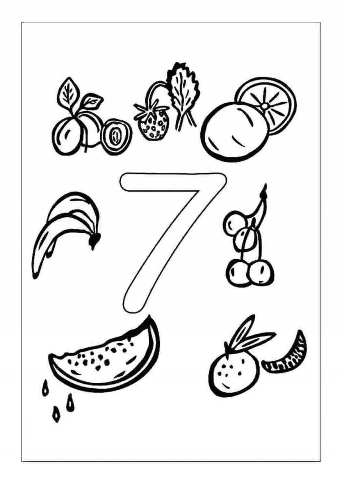 Glowing coloring page number 7