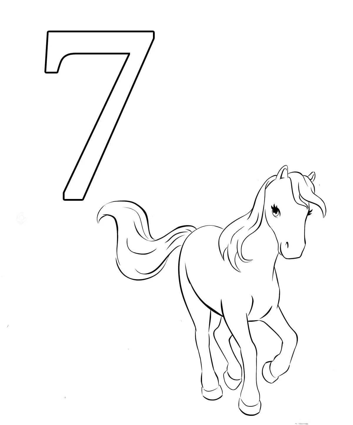 Bright coloring page number 7