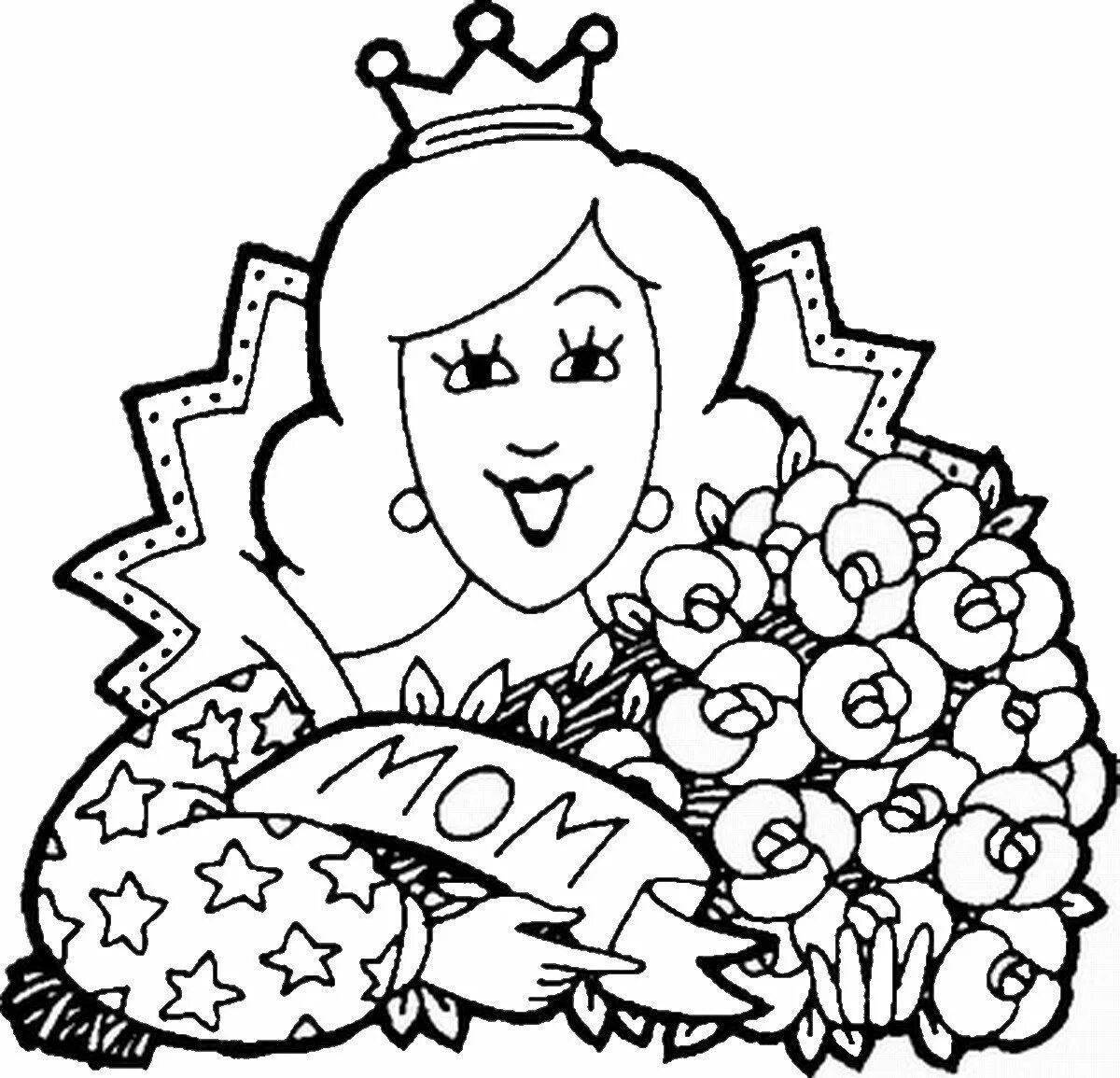 Coloring page cherished mother