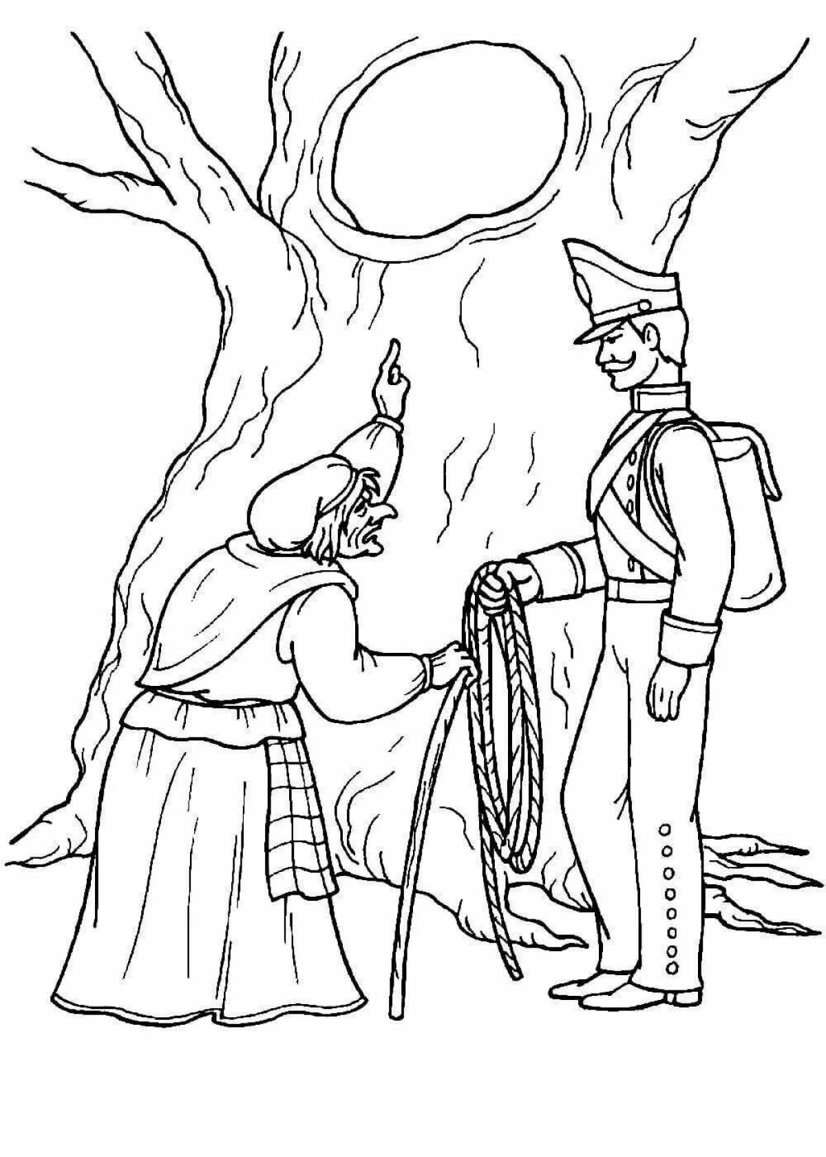 Violent coloring of Andersen's fairy tale