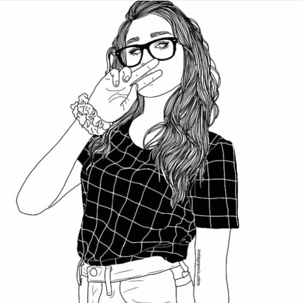 Раскраски дерзкие девочки - vivacious