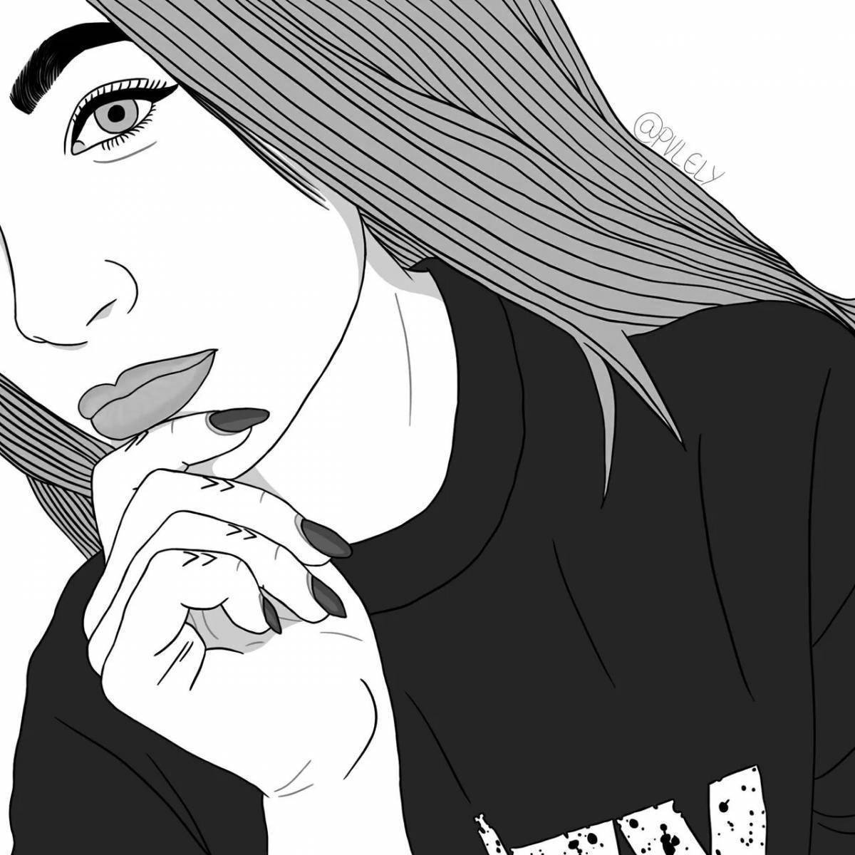 Раскраски дерзкие девочки - вовлечение