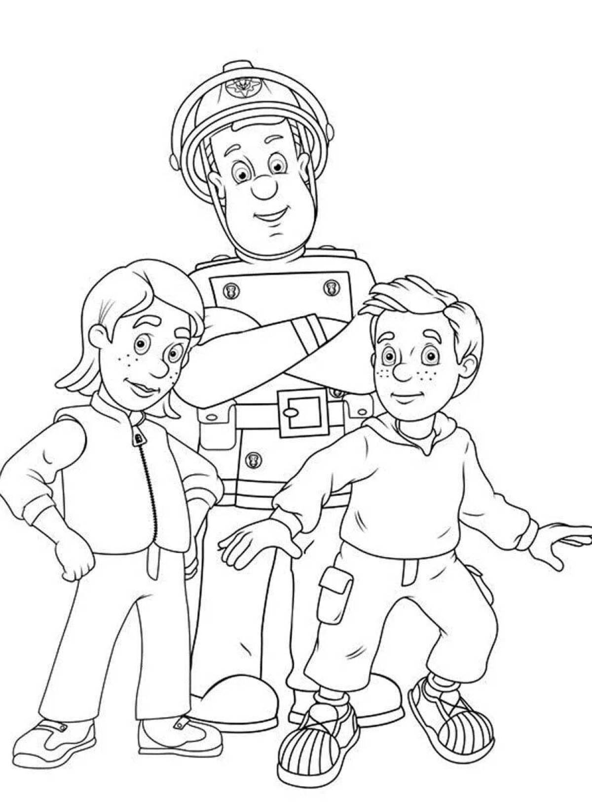 Photo Attractive emergency coloring