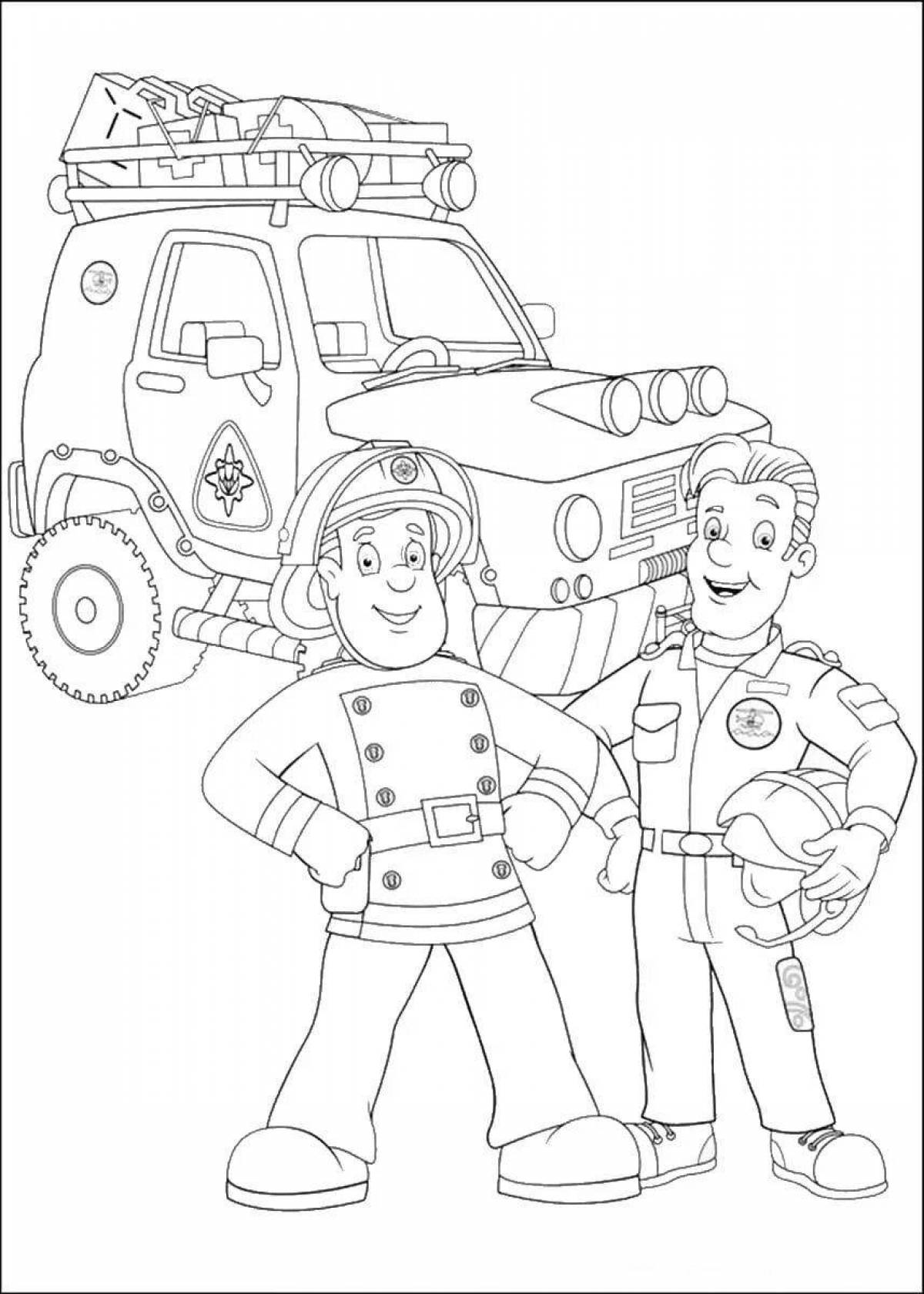 Amazing emergency coloring book
