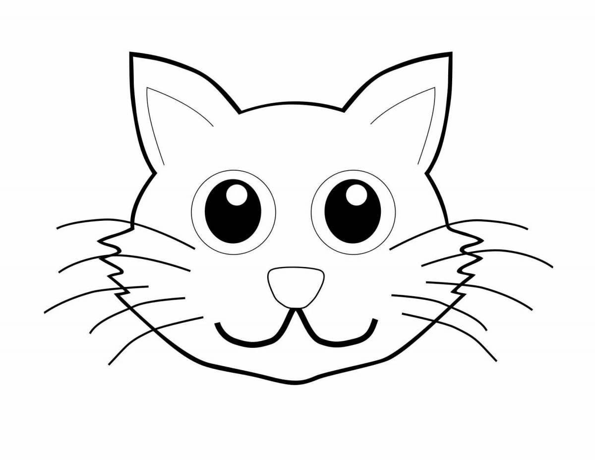 Funny animal coloring page