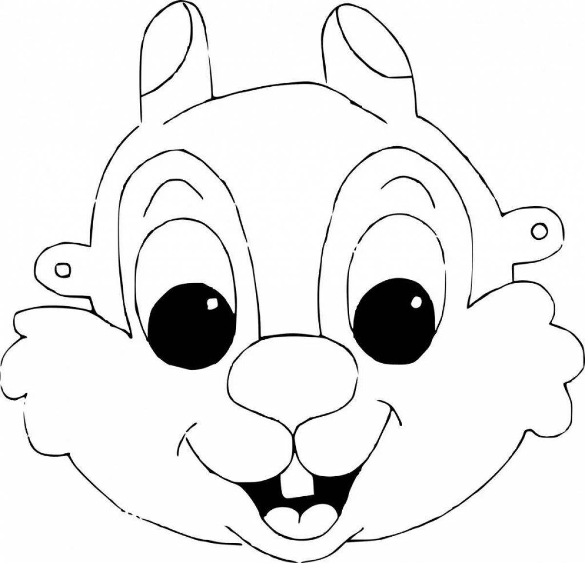 Adorable animal coloring page