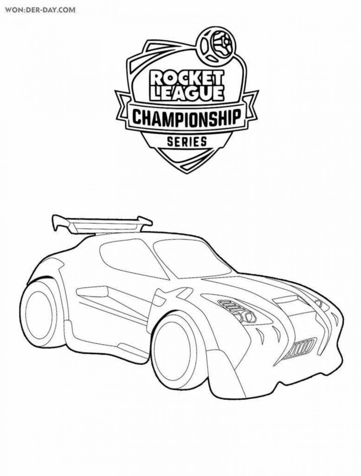 Fun coloring rocket league