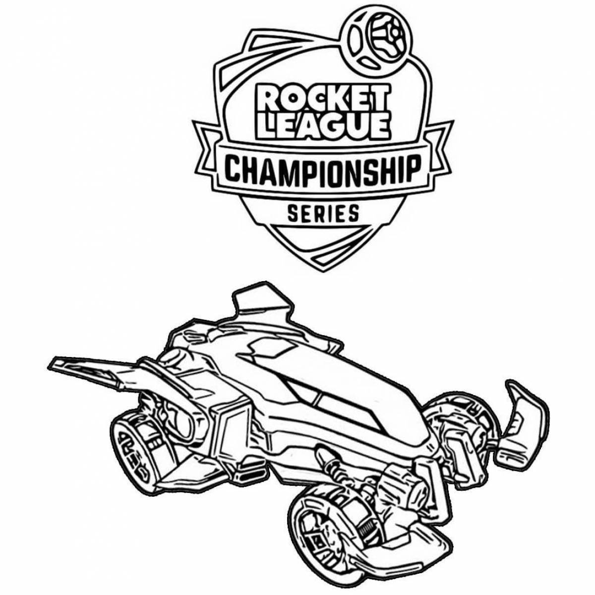 Rocket league coloring inspiration