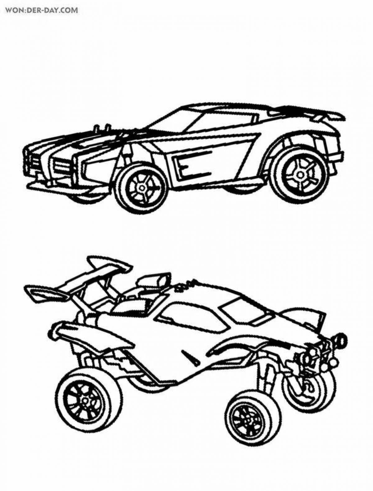 Tempting Rocket League Coloring Page