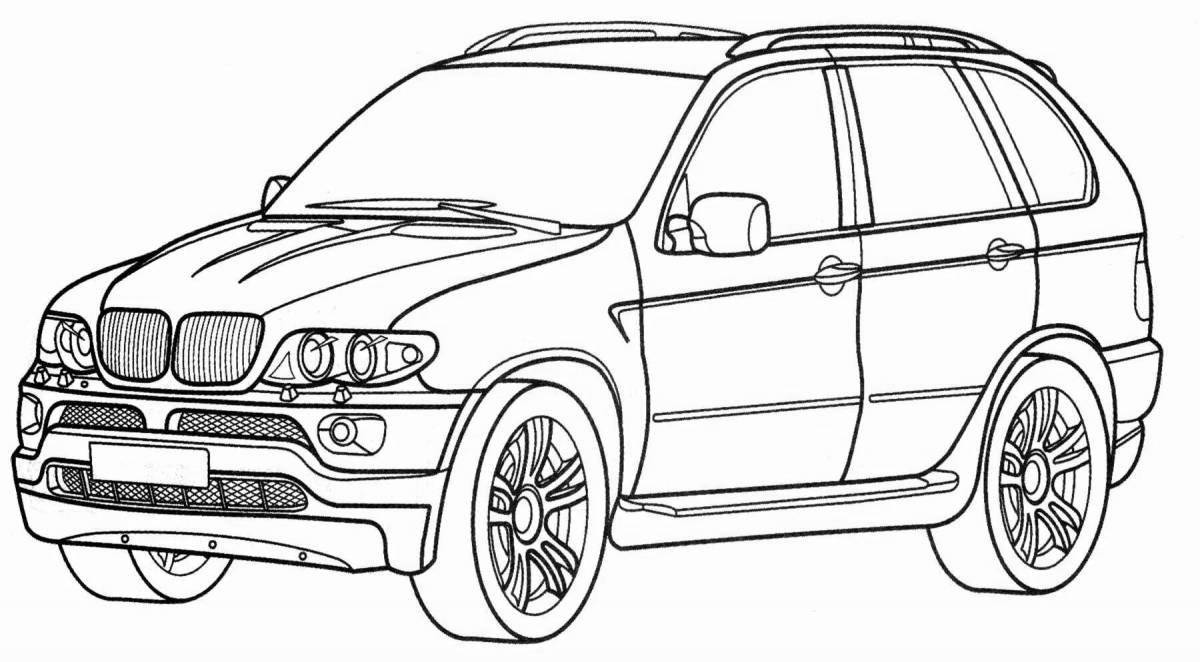 Violent bmw 6 coloring page