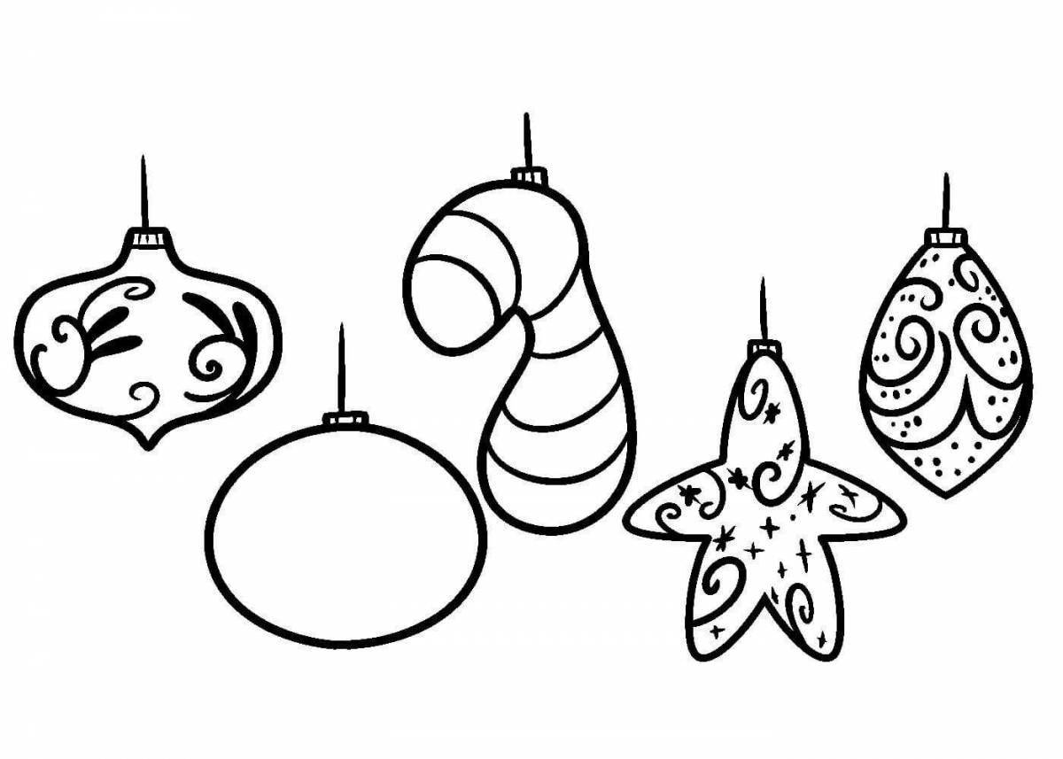 Gorgeous Christmas decoration coloring book