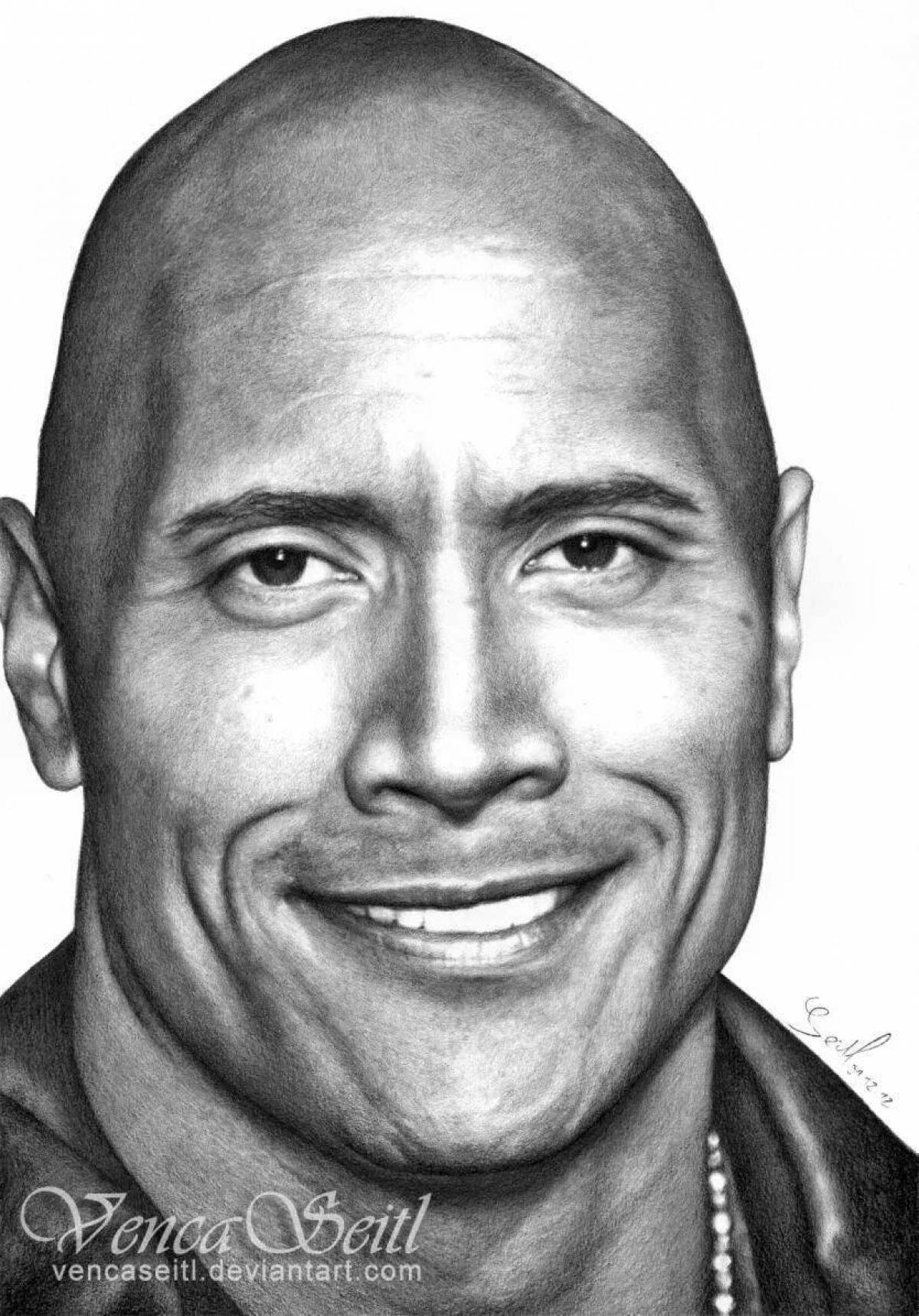 Vin Diesel Shining Coloring Page