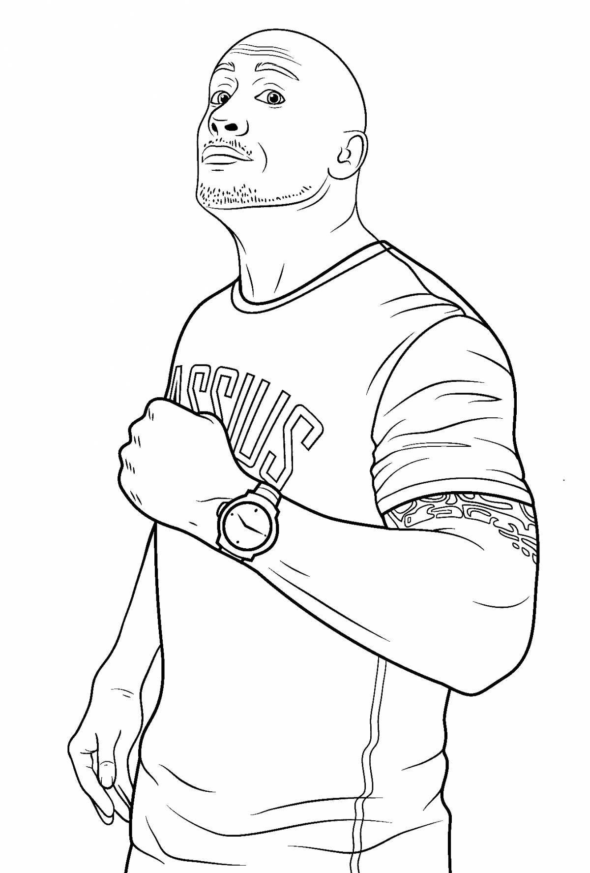 Vin diesel animated coloring page